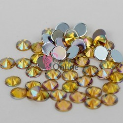 Strasuri 200 de bucati conice Cod CN002 Aurii cu reflexii 4mm 